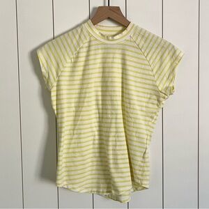 Anthropologie Pilcro Yellow Striped Tee